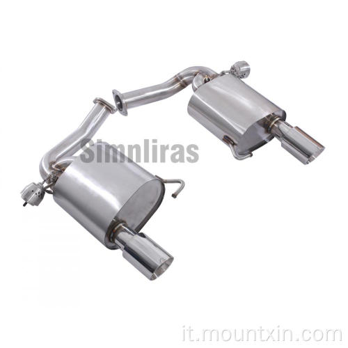 Tubo di marmelle per scarico di scarico Catback per Volkswagen B6 R36